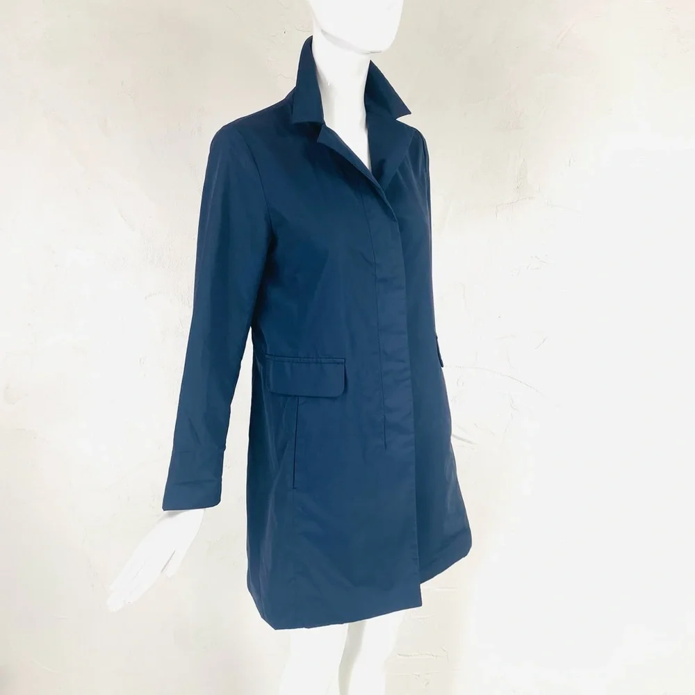 ❤️SOLD❤️ MAXMARA WEEKEND Navy Rain Trench Coat, 0 - Picture 10 of 12